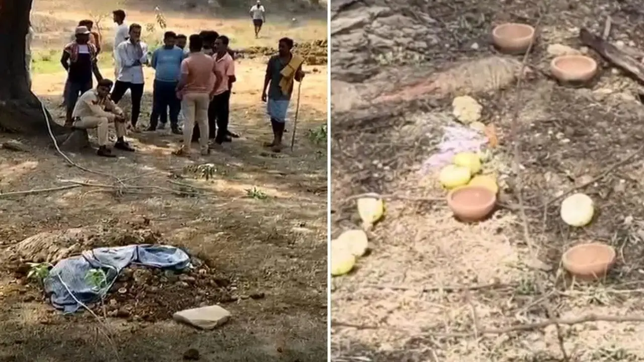 बालोद में भयानक घटना: कब्र से गायब हुई मासूम का सिर, तंत्र सामग्री बरामद