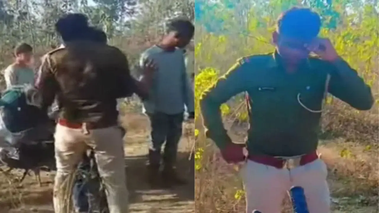 ड्यूटी पर गर्लफ्रेंड से रोमांस में फंसा फॉरेस्ट गार्ड, युवकों ने पीटा और डांस करवाया